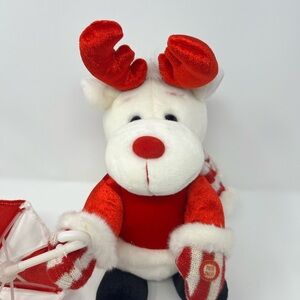 Vintage TL Toys Animated Christmas Holiday Plush Moose Singing In The Snow